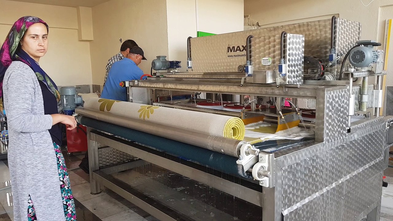 tam otomatik halı yıkama makinası,halı sıkma makinası maxis