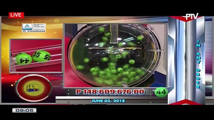 PCSO 9 PM Lotto Draw, June 5, 2018