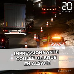 Impressionnante coulée de boue en Alsace