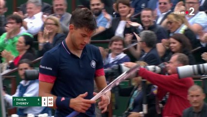 Roland-Garros 2018 : L'échange venu d'ailleurs entre Thiem et Zverev !