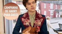 Harry Styles em nova campanha para Gucci