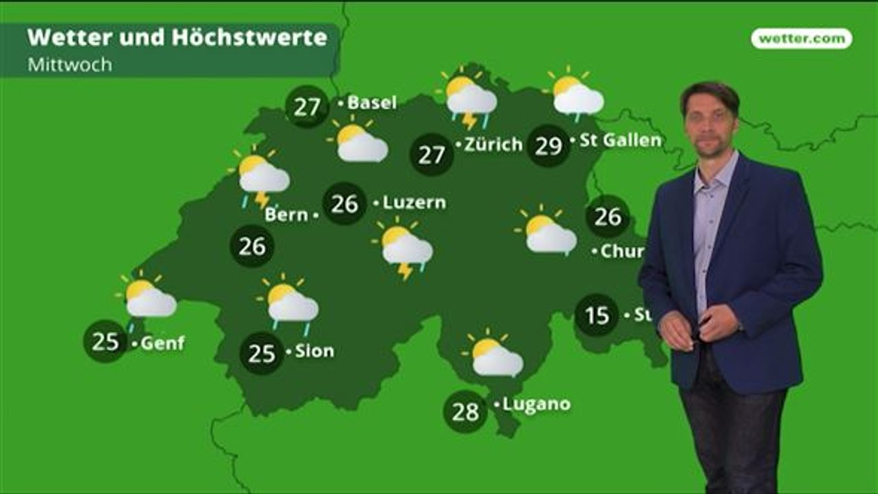 Das Wetter in der Schweiz am 5. Juni 2018