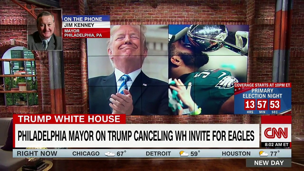 Mayor: Trump 'childish' for nixing Eagles' visit