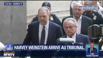 Harvey Weinstein arrive au tribunal de Manhattan