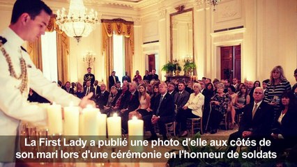 Melania Trump tweete une photo d'elle à une réception officielle