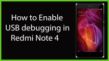 How to Enable USB Debugging in Redmi Note 4?