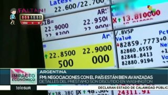 FMI asegura que negociaciones con Argentina están bastante avanzadas