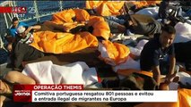 Navio português em missão resgatou 801 migrantes no mar a sul de Itália