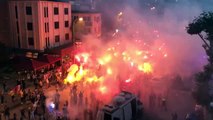 ali koç'un başkanlığı sonrası kadıköy'de kutlamaéS/Celebration in Kadıköy after the presidency of Ali Koç