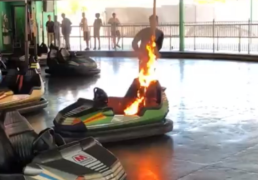 Bumper Car Catches Fire at North Carolina Amusement Park