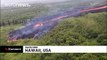 Vulcão lança jatos de lava com mais de 60 metros