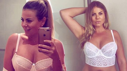 Fiona Falkiner flaunts her hourglass figure in racy lingerie amid reports she is back together with Lara Creber