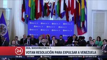 La OEA votará una resolución con la que podría suspender a Venezuela