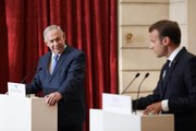 Conférence de presse conjointe d'Emmanuel Macron, Président de la République, et de Benyamin Netanyahou, Premier ministre d'Israël