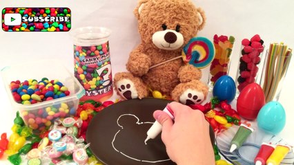Candy Play Bear How to draw a bear for kids with Candy