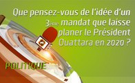 Microdrome : Que pensez-vous de l'idée d'un 3e mandat que laisse planer le Président Ouattara en 2020 ?