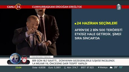Cumhurbaşkanı Erdoğan Zonguldak Ereğli'de