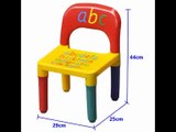 [- Popamazing Brand New ABC Alphabet Table & Chair Set Kids Children Furniture  -]