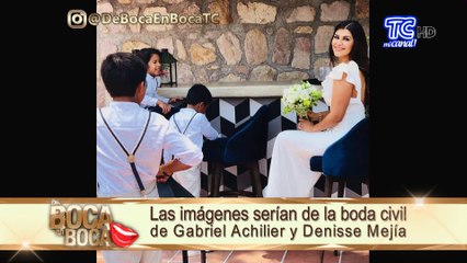 Desde México, el futbolista Gabriel Achilier compartió fotos junto a su novia Denisse Mejía