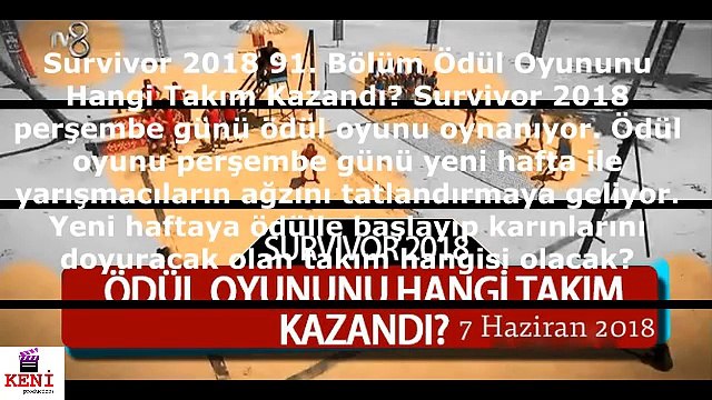 Survivor 2018 7 Haziran Ödül Oyununu Hangi Takım Kazandı?