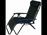 [- Redwood Leisure Textilene Reclining Chair - Black  -]