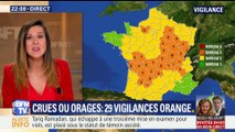 Crues ou orages: 29 départements en vigilance orange (1/2)