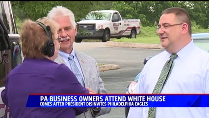 Descargar video: Pennsylvania Business Owners Attend White House After Trump Cancels on Eagles