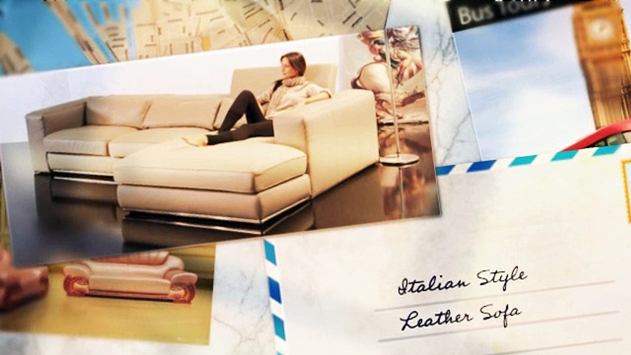Italian Leather Corner Sofa Bed