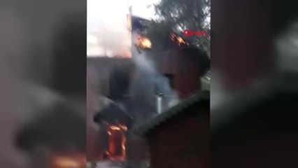 Kastamonu Tosya Dipsiz Göl Milli Parkı'ndaki Boş Otelde Yangın Çıktı