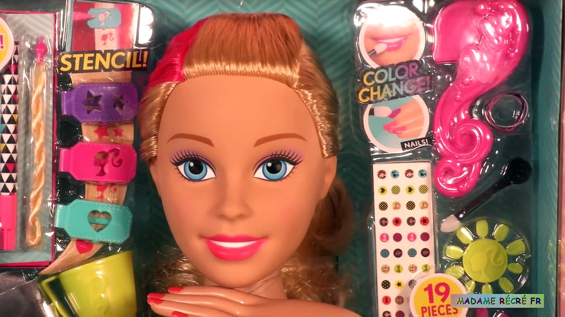 Reine des neiges Elsa Raiponce Barbie Tête à coiffer Bijoux