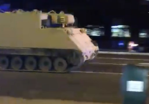Stolen Armored Personnel Carrier Leads Police on Chase Through Richmond