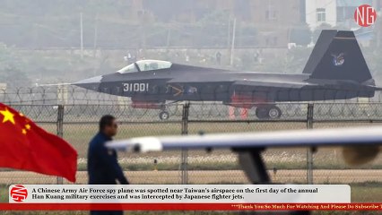 Chinese Spy Plane Intercepted By Japanese Fighter Jets
