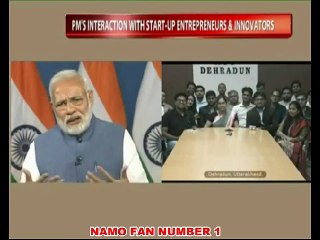 PM Narendra Modi interaction with youngsters from the world of start-ups & innovation