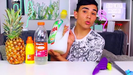 JE FAIS DU SLIME DANS UN ANANAS -!! JustJonathan