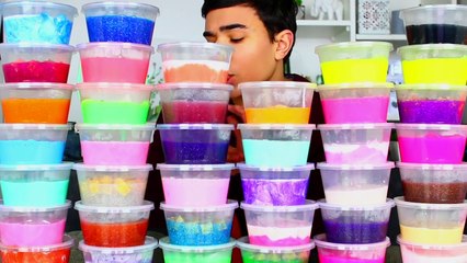 JE MÉLANGE TOUS MES SLIMES -!! JustJonathan