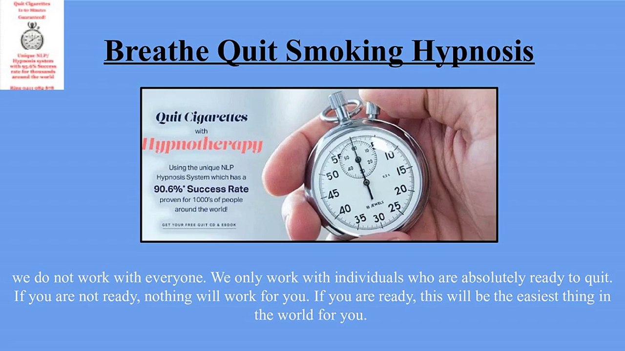 Quit Cigarette Permanently | Breathe Hypnotherapy