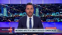 Incendio afecta a cinco locales comerciales en la comuna de Vitacura