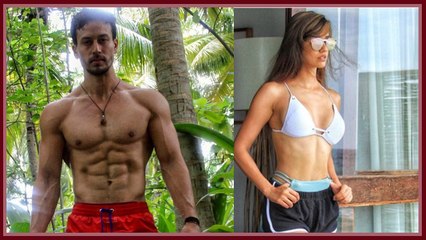 Video herunterladen: Tiger Shroff And Disha Patani Show Off Their Toned Bodies From Their Vacation