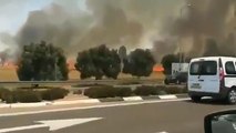 طائرات ورقية تحرق مساحات زراعية قرب غزة