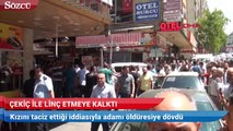 Kızını taciz ettiğini iddia ettiği şahsı önce vurdu sonra çekiçle dövdü