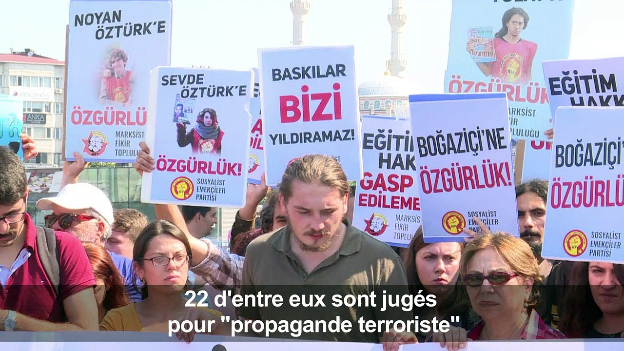 Soutien aux étudiants turcs jugés pour "propagande terroriste"
