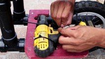 How To Make a Drill Powered Electric Bike - Simple and Cheap