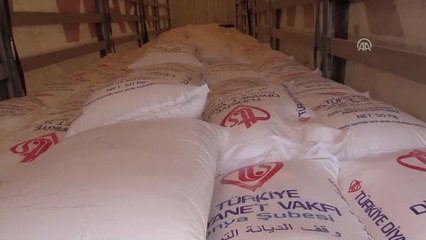 Konya'dan, Halep'e 7 Tır Un Gönderildi