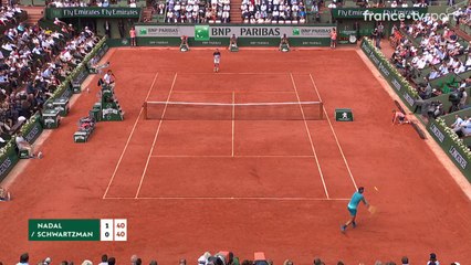 Roland-Garros 2018 : Début de match accroché entre Nadal et Schwartzman !