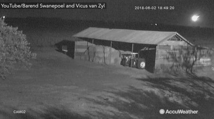 Incredibly bright fireball lights up night sky in South Africa