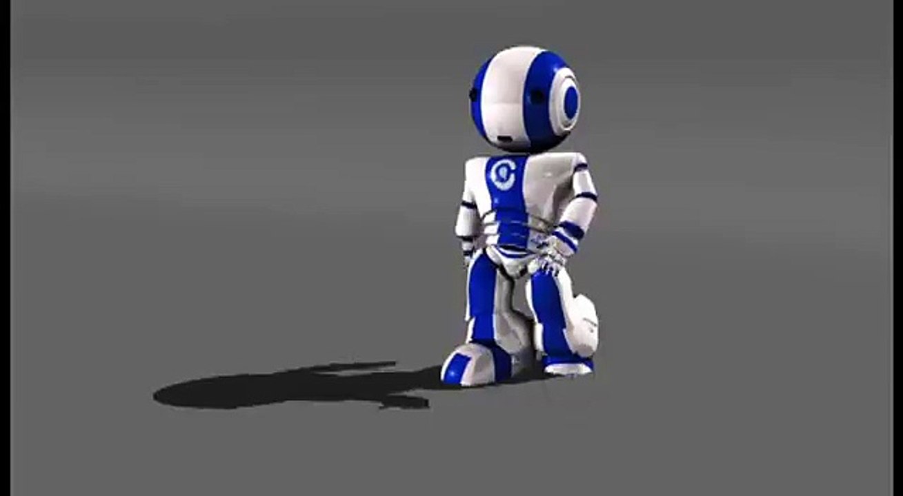 ROBOT WALK CYCLE ANIMATION