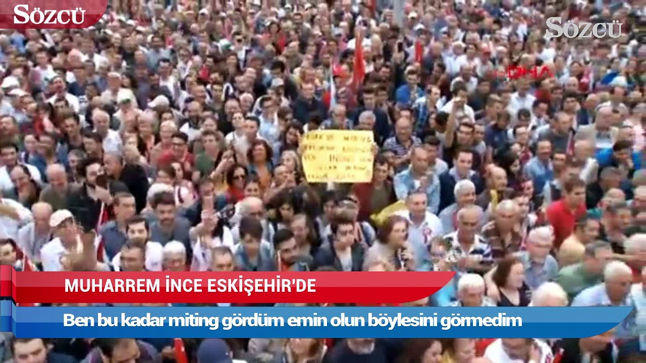 Cumhurbaşkanı adayı Muharrem İnce Eskişehir’de halka hitap etti