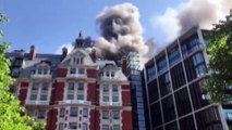 Gran incendio en un hotel de lujo en Londres