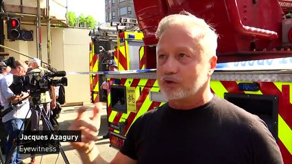 Eyewitness describes blaze at hotel in Knightsbridge