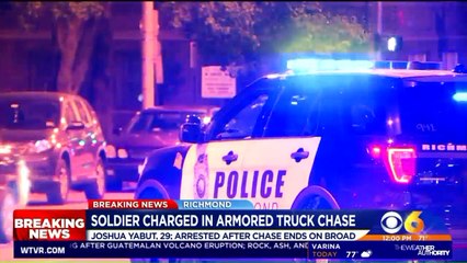 Soldier Charged in Armored Truck Chase